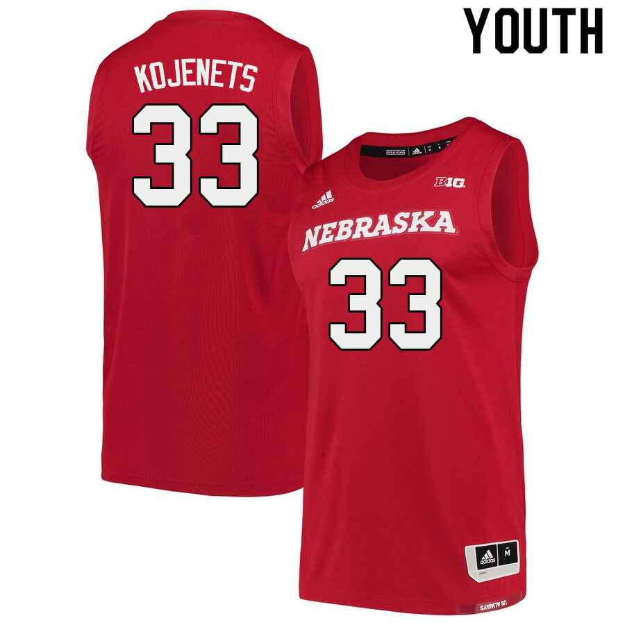 Youth #33 Oleg Kojenets Nebraska Cornhuskers College Basketball Jerseys Sale-Scarlet